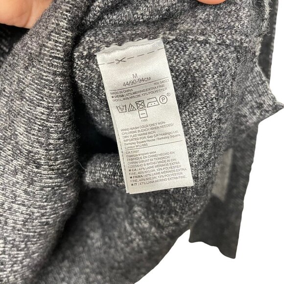 Banana Republic Extra Fine Merino Wool Blend Mock Neck Sweater Size M - Picture 4 of 5